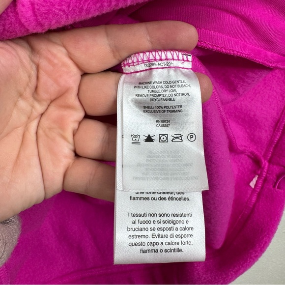 Columbia Hot Pink Fleece Full Zip Jacket‎ Size Large - Picture 5 of 6